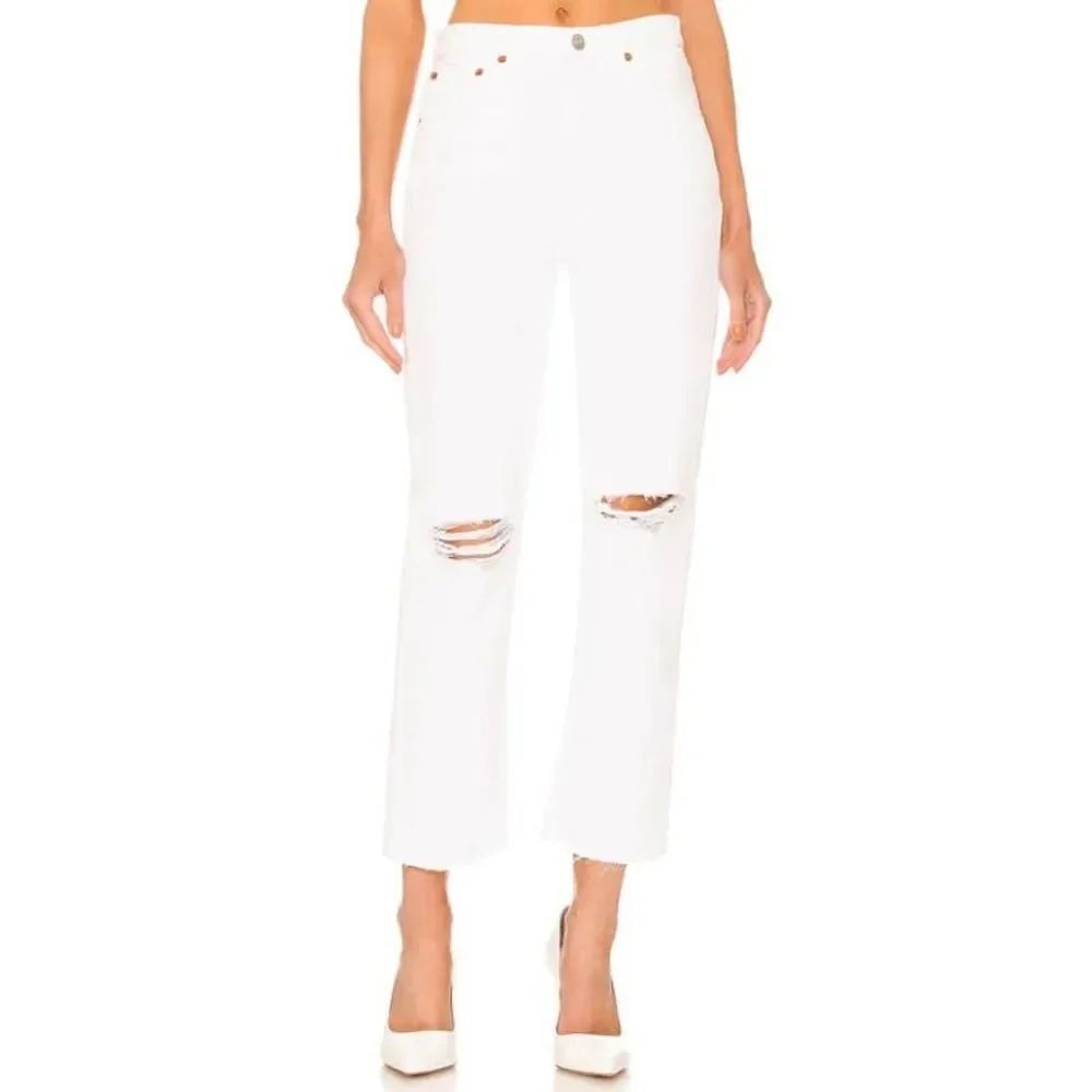 Re/Done White 70s Stove Pipe Jeans Sz. 27